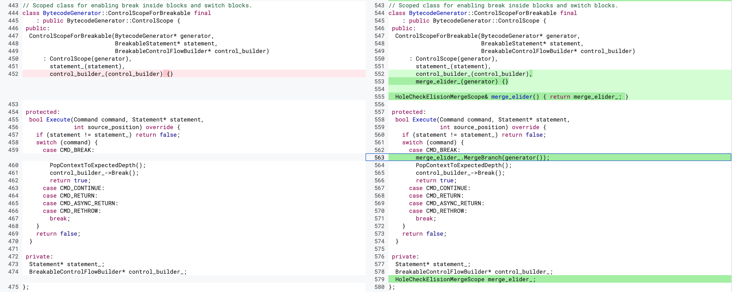 ControlScopeForBreakable 中的 break 修复