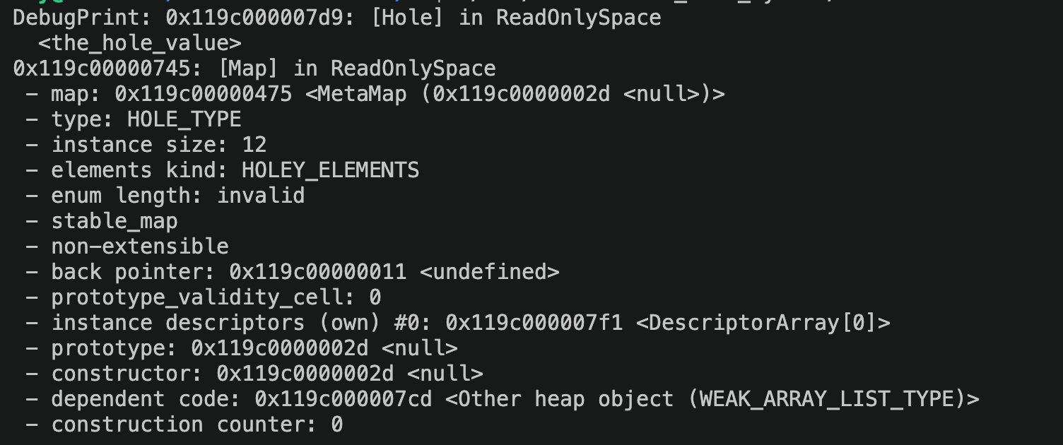 旧版 hole 的 DebugPrint