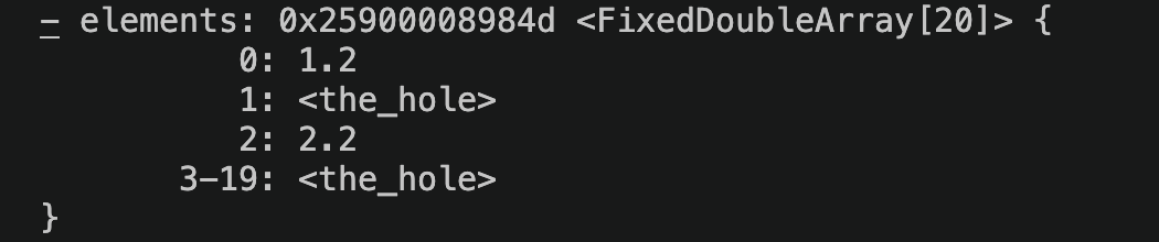 DebugPrint 中的 <the_hole>